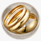 Jewelry : Set 3 Bracelets Femme PlaquéS Or 18K, Design Audacieux et Moderne in van Seroa