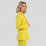 Costumes pour femmes : Ensemble Tailleur Femme avec Blazer et Pantalon Polyester in van Seroa