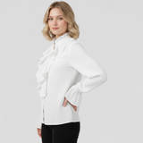 top blouses : Blouse Élégante à Volants avec Manches Statement Femme in van Seroa