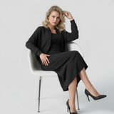 Robes : Ensemble Femme Midi Robe et Bomber Confort Look Sportif in van Seroa