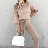 Autumn Collection : Survêtement Femmes Deux Pièces Autumn Collection in Gris Rose van Seroa