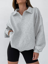 Sweatshirts : Sweat Capuche Femme Manches Longues Décontracté in van Seroa