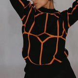 Pulls pour femmes : Pull Femme Col Rond in Noir van Seroa