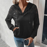 Autumn Collection : Sweat Capuche Femme Entretien Facile in Noir van Seroa