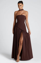 Maxi Dress : Robe Longue Femme Été Coton Fluide Légère Manches Courtes in van Seroa