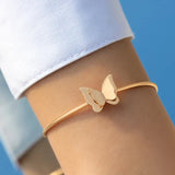 other : Bracelet Femme Ajustable Doré Or Acier Inoxydable Fin et Élégant in Or 5 van Seroa