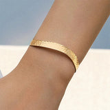 other : Bracelet Femme Ajustable Doré Or Acier Inoxydable Fin et Élégant in Or 4 van Seroa