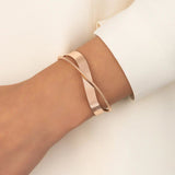 other : Bracelet Femme Ajustable Doré Or Acier Inoxydable Fin et Élégant in Or rose van Seroa