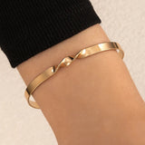 other : Bracelet Femme Ajustable Doré Or Acier Inoxydable Fin et Élégant in Or 2 van Seroa