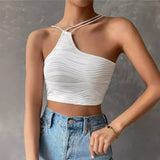 Hauts pour femmes : Top Femme Asymétrique Bretelles Hauts in van Seroa