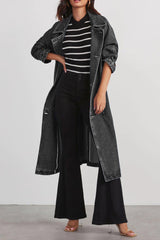 Autumn Collection : Trench Femme Ajusté Jean in Noir XL van Seroa