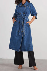 Autumn Collection : Trench Femme Ajusté Jean in Bleu XL van Seroa