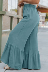 skirts : Pantalon Fluide Femme Large Taille Haute in van Seroa
