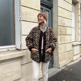 other : Veste Fourrure Femme Fausse Oversize Imprimé Léopard in Leopard van Seroa