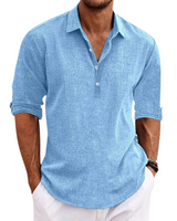 Shirt : Classic Cotton Shirt - Timeless Comfort in 100% Cotton in van Seroa