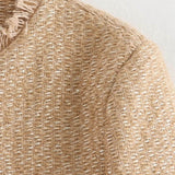 Autumn Collection : Veste Ajustée Femme en Tweed Élégant Style Chic et Confortable in van Seroa