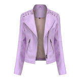 Autumn Collection : Veste Cuir Décontractée Polyester Femme Autumn Collection in Sakura Clair van Seroa