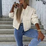 Autumn Collection : Veste Femme Décontracté Coton in Ivoire van Seroa