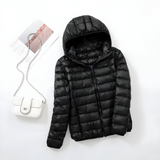 Autumn Collection : Doudoune Femme Polyester Thermique in Noir van Seroa