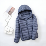 Autumn Collection : Doudoune Femme Polyester Thermique in Gris van Seroa