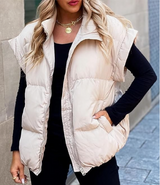Autumn Collection : Veste Élégante à Manches Tendance Femme Autumn Collection in Beige van Seroa