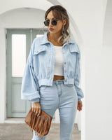 Manteaux et vestes pour femmes : Veste Femme Boutonné Courte Mode in van Seroa