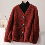 Autumn Collection : Veste Femme Élégant Lin in Rouge cramoisi van Seroa