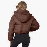 Vestes et manteaux pour femmes : Veste Femme Courte Pratique Capuch in van Seroa