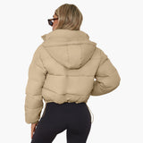 Vestes et manteaux pour femmes : Veste Femme Courte Pratique Capuch in van Seroa