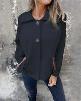Autumn Collection : Veste Femme Manteau Hiver Décontracté Automne in Noir van Seroa