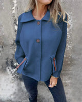 Autumn Collection : Veste Femme Manteau Hiver Décontracté Automne in Bleu clair van Seroa