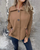 Autumn Collection : Veste Femme Manteau Hiver Décontracté Automne in Camel van Seroa