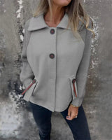 Autumn Collection : Veste Femme Manteau Hiver Décontracté Automne in Gris van Seroa