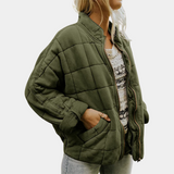 Autumn Collection : Veste Femme Décontracté Décontractée Poches in Vert van Seroa