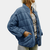 Autumn Collection : Veste Femme Décontracté Décontractée Poches in Bleu van Seroa