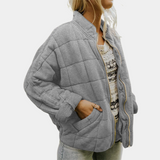Autumn Collection : Veste Femme Décontracté Décontractée Poches in Gris van Seroa