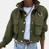 Autumn Collection : Veste Femme Casual Autumn Collection Mode Femme in Vert van Seroa