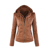 Autumn Collection : Veste Femme Décontracté Uni Unie in Marron amande van Seroa