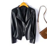 Autumn Collection : Veste en Cuir Noir Femme - Élégante & Tendance - Toutes Tailles in Noir profond van Seroa