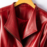 Autumn Collection : Veste en Cuir Noir Femme - Élégante & Tendance - Toutes Tailles in van Seroa