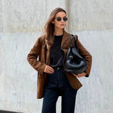 Autumn Collection : Veste Femme Marron Daim Confort in van Seroa