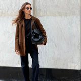 Autumn Collection : Veste Femme Marron Daim Confort in van Seroa