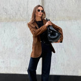 Autumn Collection : Veste Femme Marron Daim Confort in van Seroa