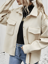 Autumn Collection : Veste Femme Polyester Popular in Abricot van Seroa
