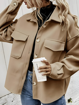 Autumn Collection : Veste Femme Polyester Popular in Kaki van Seroa