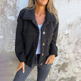 Manteaux et vestes pour femmes : Veste Femme Manteau Hiver in Noir van Seroa