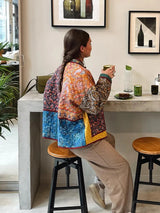 Autumn Collection : Veste Femme Floral Réversible in Multicolore van Seroa