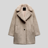 Autumn Collection : Veste Femme Manteau Hiver Beige in Gris van Seroa