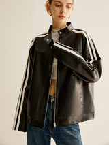 Vestes et manteaux pour hommes : Veste Cuir Femme Lin in van Seroa