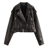 Autumn Collection : Veste Femme Moto Urbain Mode in Noir van Seroa